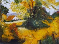 La casa di campagna  Olio su tela - 40 x 30